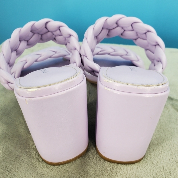 Madden Girl lilac square toe block heels 6 - Picture 4 of 13